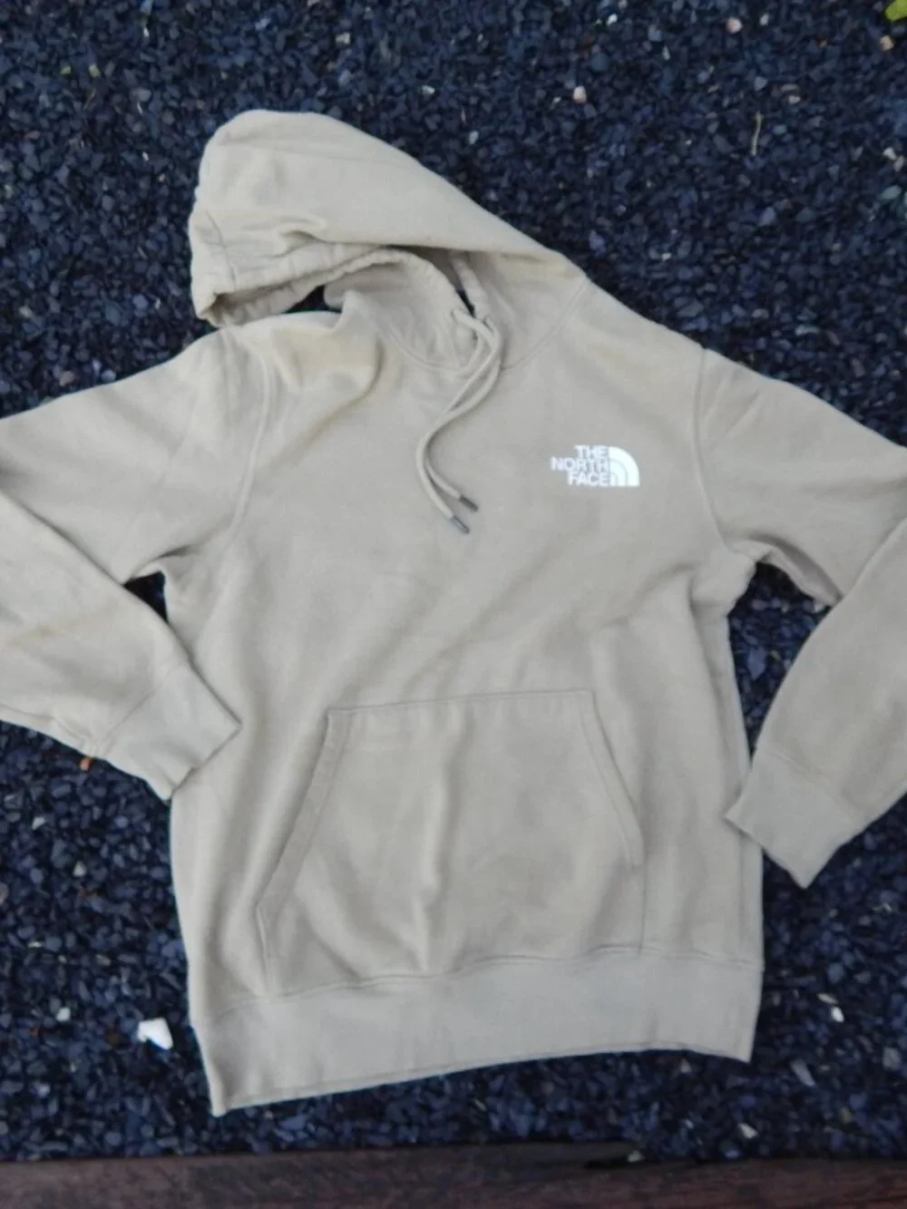 The North Face Tan Mens Hoodie Sweatshirt Size Small